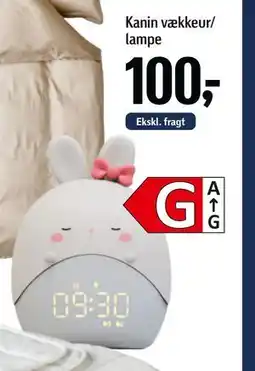 Føtex Kanin vækkeur/ lampe tilbud