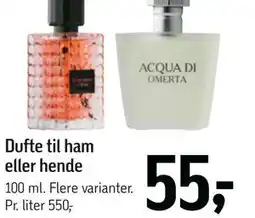 Føtex Dufte til ham eller hende tilbud