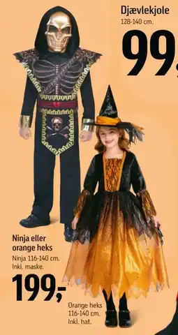 Føtex Ninja eller orange heks tilbud
