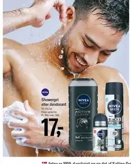 Føtex Showergel eller deodorant tilbud