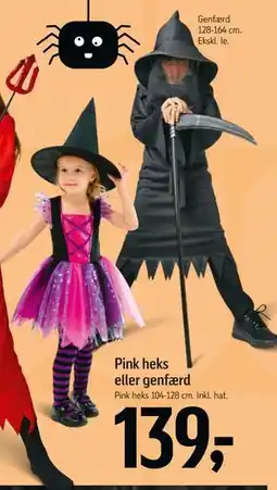 Føtex Pink heks eller genfærd tilbud