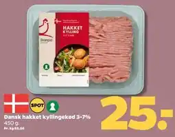 Netto Dansk hakket kyllingekød 3-7% tilbud