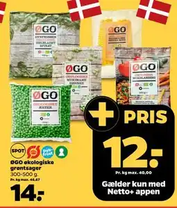 Netto ØGO økologiske grøntsager tilbud