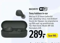 Føtex Sony trådløse in-ear tilbud