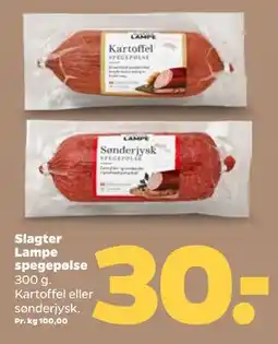 Netto Slagter Lampe spegepølse tilbud