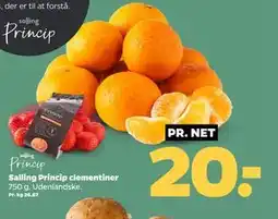 Netto Salling Princip clementiner tilbud
