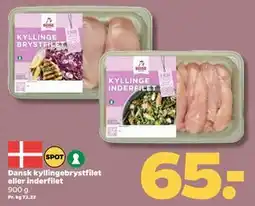 Netto Dansk kyllingebrystfilet eller inderfilet tilbud