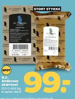 Netto H.C. Andersen skæreost tilbud