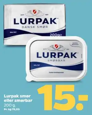 Lurpak smør eller smørbar