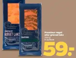 Netto Premieur røget eller gravad laks tilbud