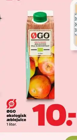 Netto ØGO økologisk æblejuice tilbud