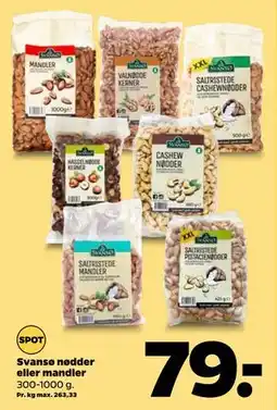 Netto Svansø nødder eller mandler tilbud