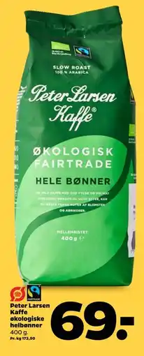Netto Peter Larsen Kaffe økologiske helbønner tilbud