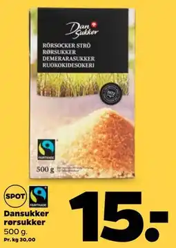 Netto Dansukker rørsukker tilbud