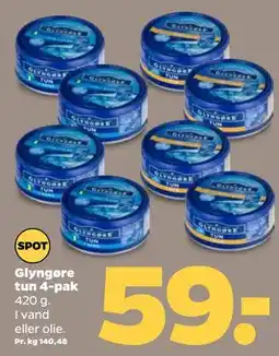 Netto Glyngøre tun 4-pak tilbud