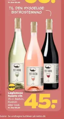 Netto Løgismose husets vin tilbud
