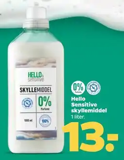 Netto Hello Sensitive skyllemiddel tilbud