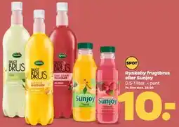 Netto Rynkeby frugtbrus eller Sunjoy tilbud