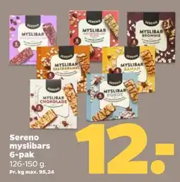 Netto Sereno myslibars 6-pak tilbud