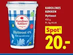 Lidl KAROLINES KØKKEN Hytteost tilbud