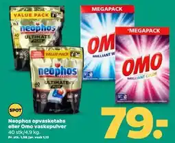 Netto Neophos opvasketabs eller Omo vaskepulver tilbud