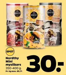 Netto Nordthy Mini myslibars tilbud