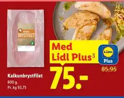 Lidl Kalkunbrystfilet, App-pris tilbud