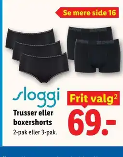 Lidl sloggi Trusser eller boxershorts tilbud