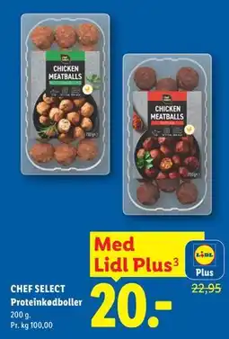 Lidl CHEF SELECT Proteinkødboller, App-pris tilbud