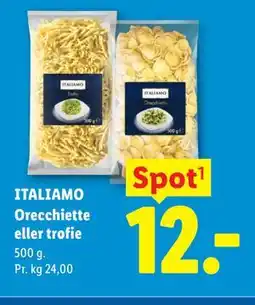 Lidl ITALIAMO Orecchiette eller trofie tilbud