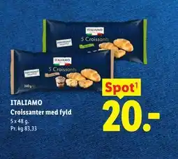Lidl ITALIAMO Croissanter med fyld tilbud