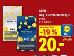 Lidl CIEN Dag- eller natcreme Q10, App-pris tilbud
