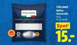 Lidl ITALIAMO Bøffelmozzarella tilbud