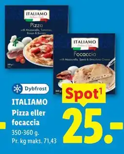 Lidl ITALIAMO Pizza eller focaccia tilbud