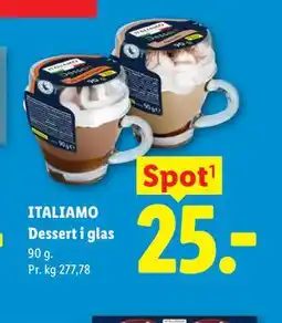 Lidl ITALIAMO Dessert i glas tilbud
