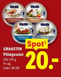 Lidl GRAASTEN Pålægssalat tilbud