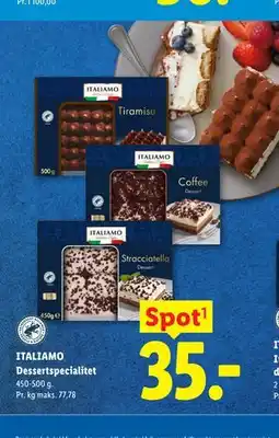 Lidl ITALIAMO Dessertspecialitet tilbud