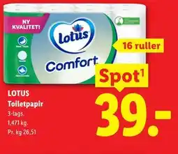 Lidl LOTUS Toiletpapir tilbud