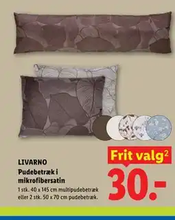 Lidl LIVARNO Pudebetræk i mikrofibersatin tilbud