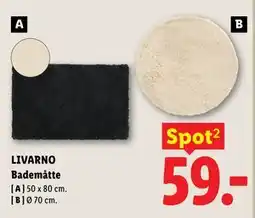 Lidl LIVARNO Bademåtte tilbud
