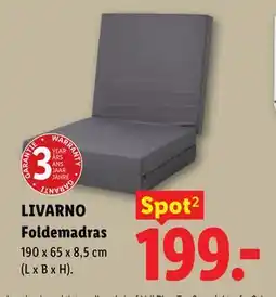 Lidl LIVARNO Foldemadras tilbud