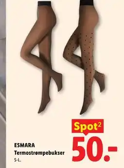 Lidl ESMARA Termostrømpebukser tilbud