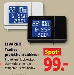 Lidl LIVARNO Trådløs projektionsvækkeur tilbud
