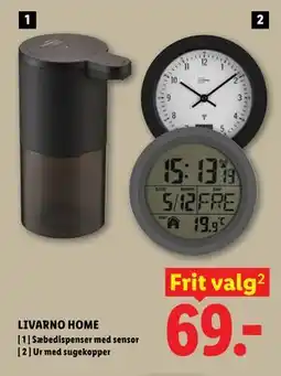Lidl LIVARNO HOME Ur med sugekopper tilbud