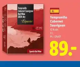 Lidl Tempranillo Cabernet Sauvignon tilbud
