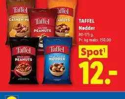 Lidl TAFFEL Nødder tilbud
