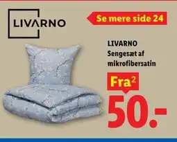 Lidl LIVARNO Sengesæt af mikrofibersatin tilbud