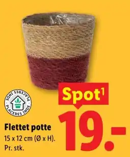 Lidl Placeres inde Flettet potte tilbud
