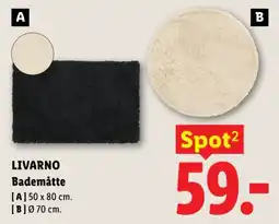Lidl Livarno Bademåtte tilbud