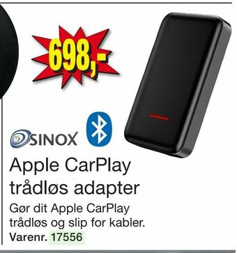 Harald Nyborg Apple CarPlay trådløs adapter tilbud